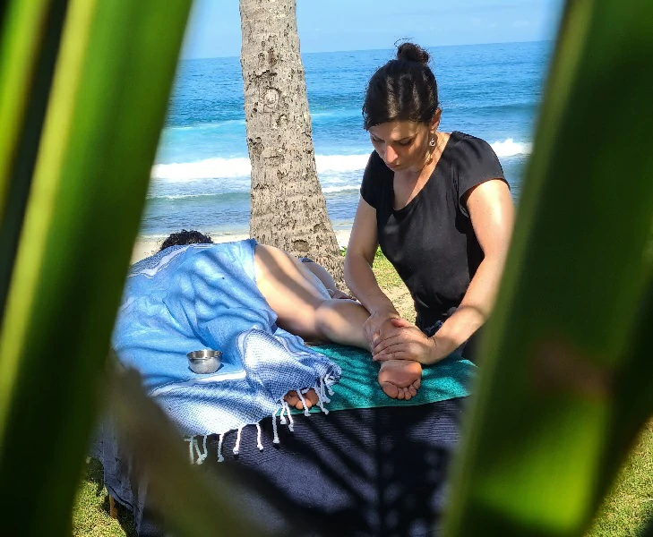 Massage à la Plage de Grand Anse